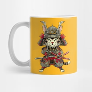 Japanese Samurai Cat Funny Parody Japanese Anime Mug